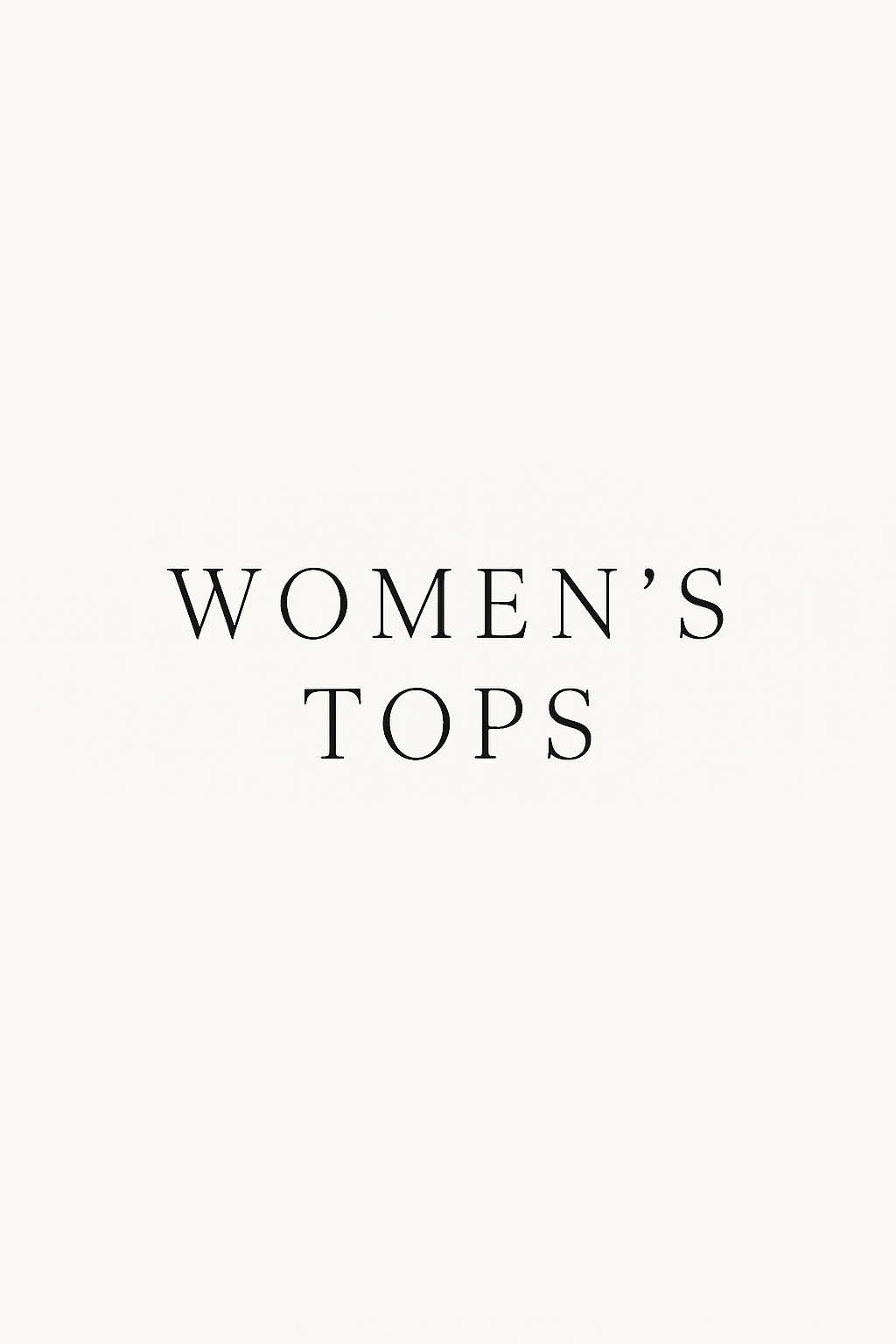 Women’s Tops